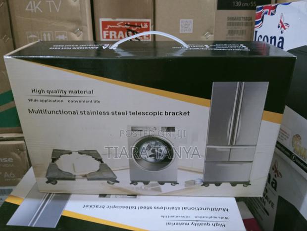 Washing Machine Fridge Stand Base Adjustable Trolley Mover - main view