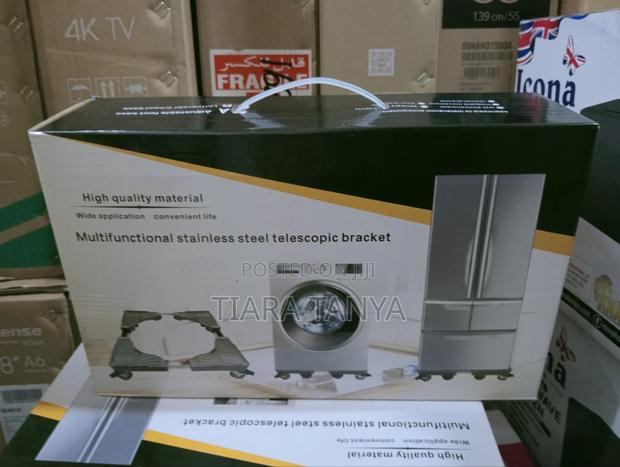 Washing Machine Fridge Stand Base Adjustable Trolley Mover - thumbnail 2