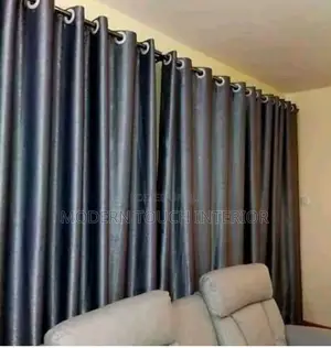 Grey Polycotton Curtains