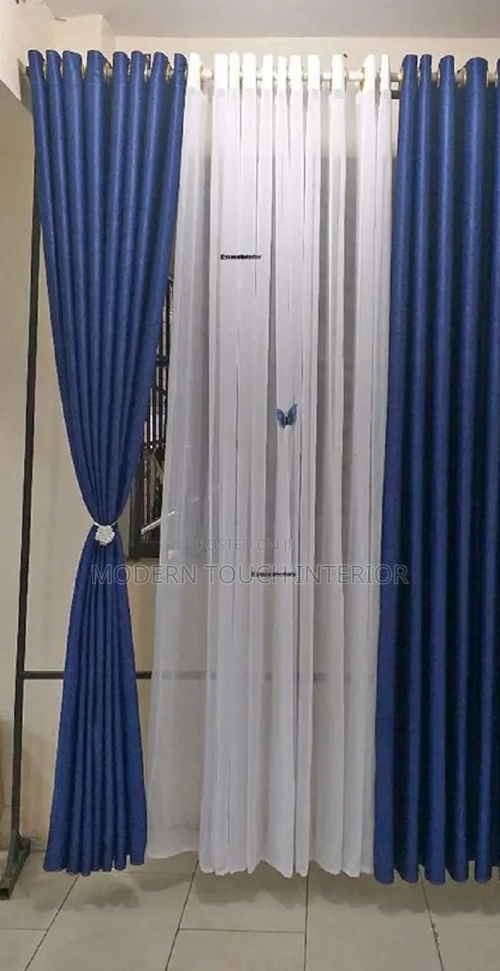 Elegant Blue Curtains