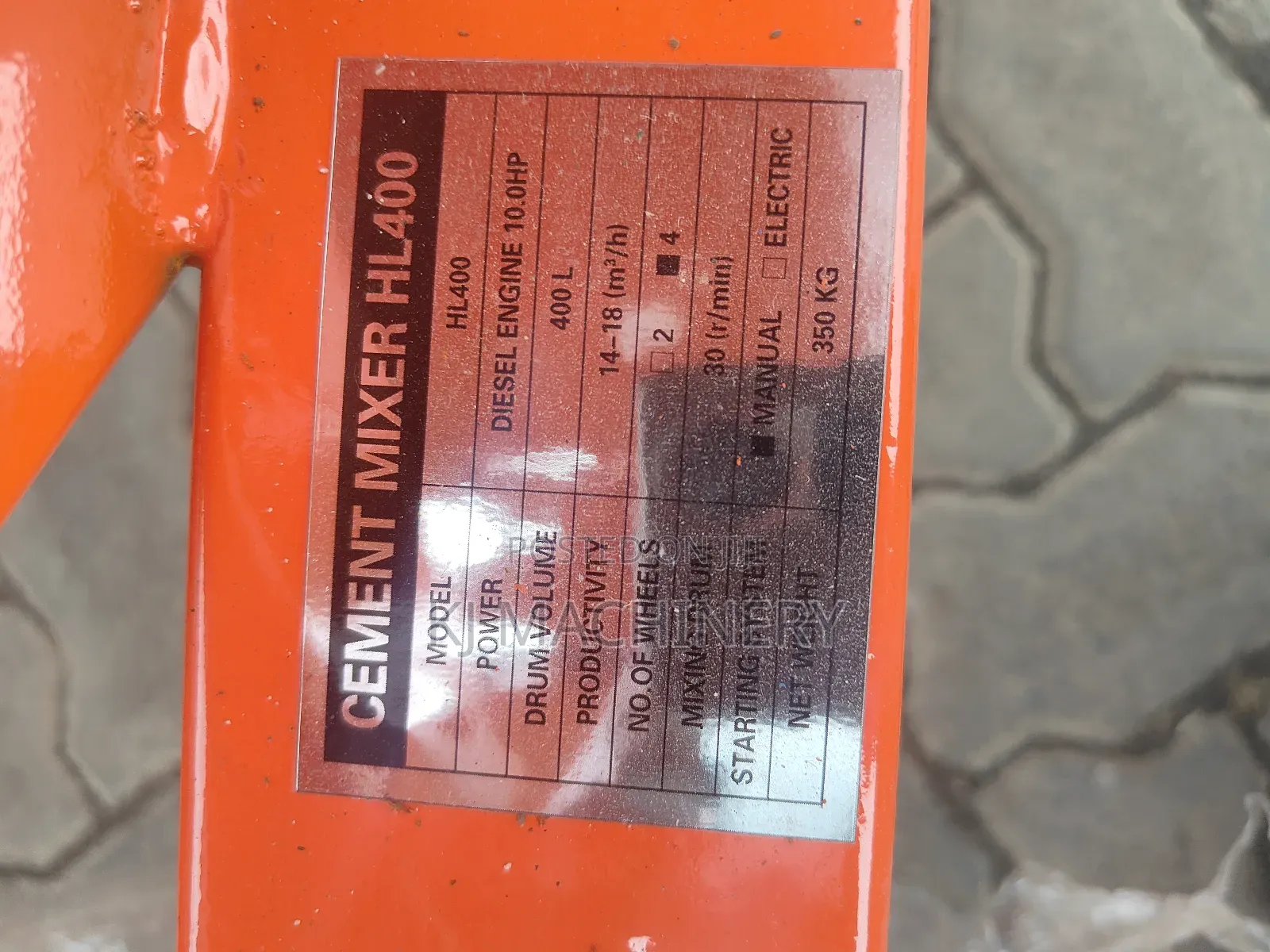 Primo Italy Concrete Mixer 400l Capacity With 10hp Engine