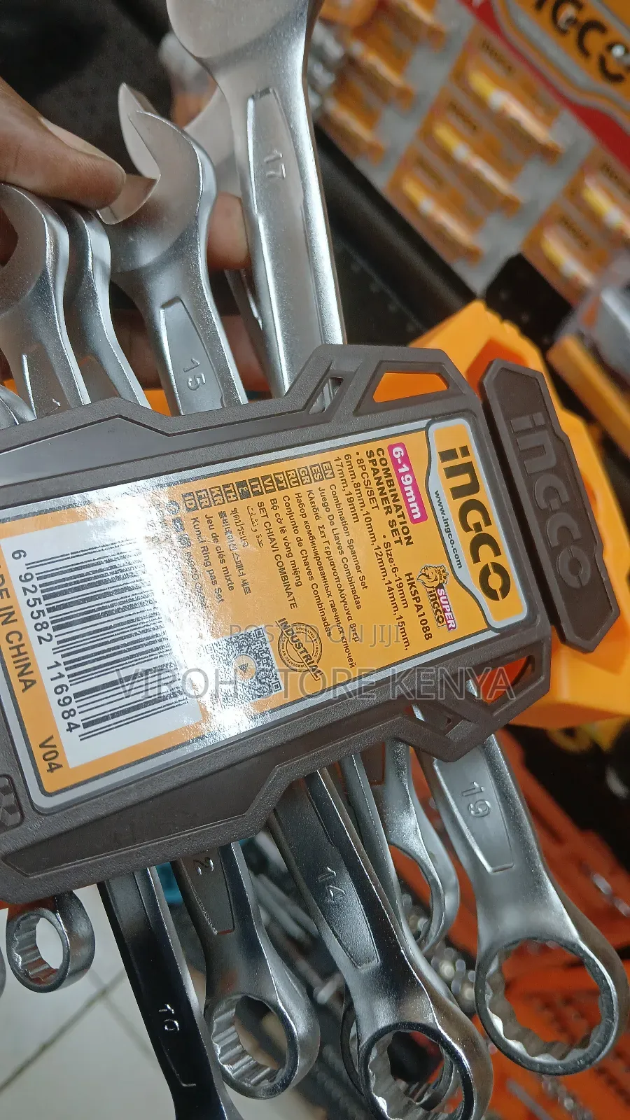 INGCO Combination Spanner Set Ring and Open Ended