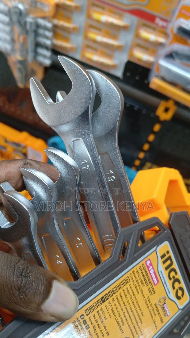 INGCO Combination Spanner Set Ring and Open Ended - thumbnail 2