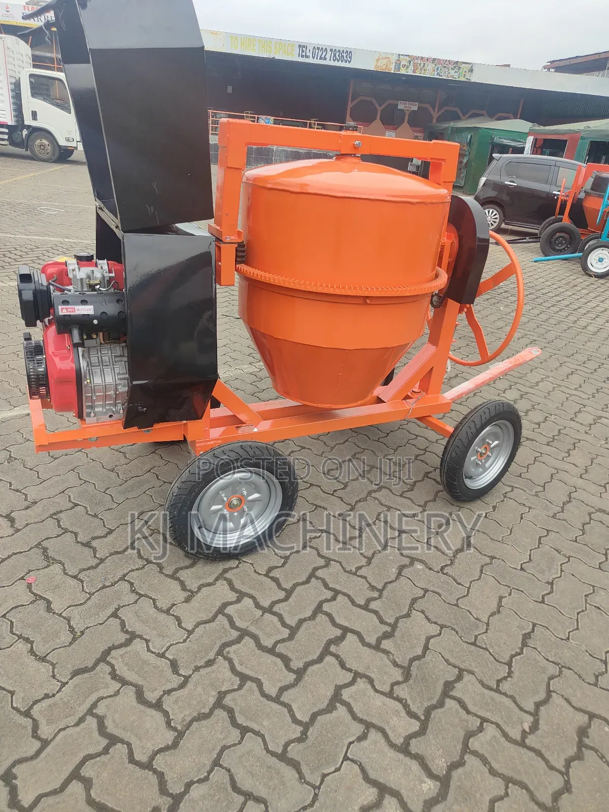 Primo Italy Diesel Concrete Mixer 400l Capacity.