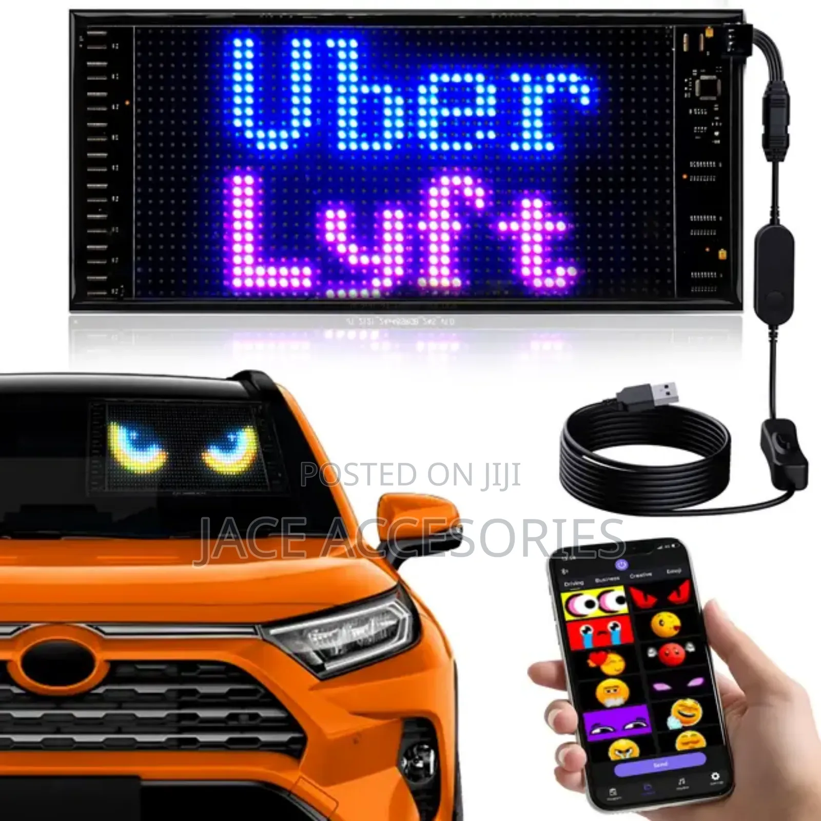 RGB Car Bluetooth Advertising Panel Sighn