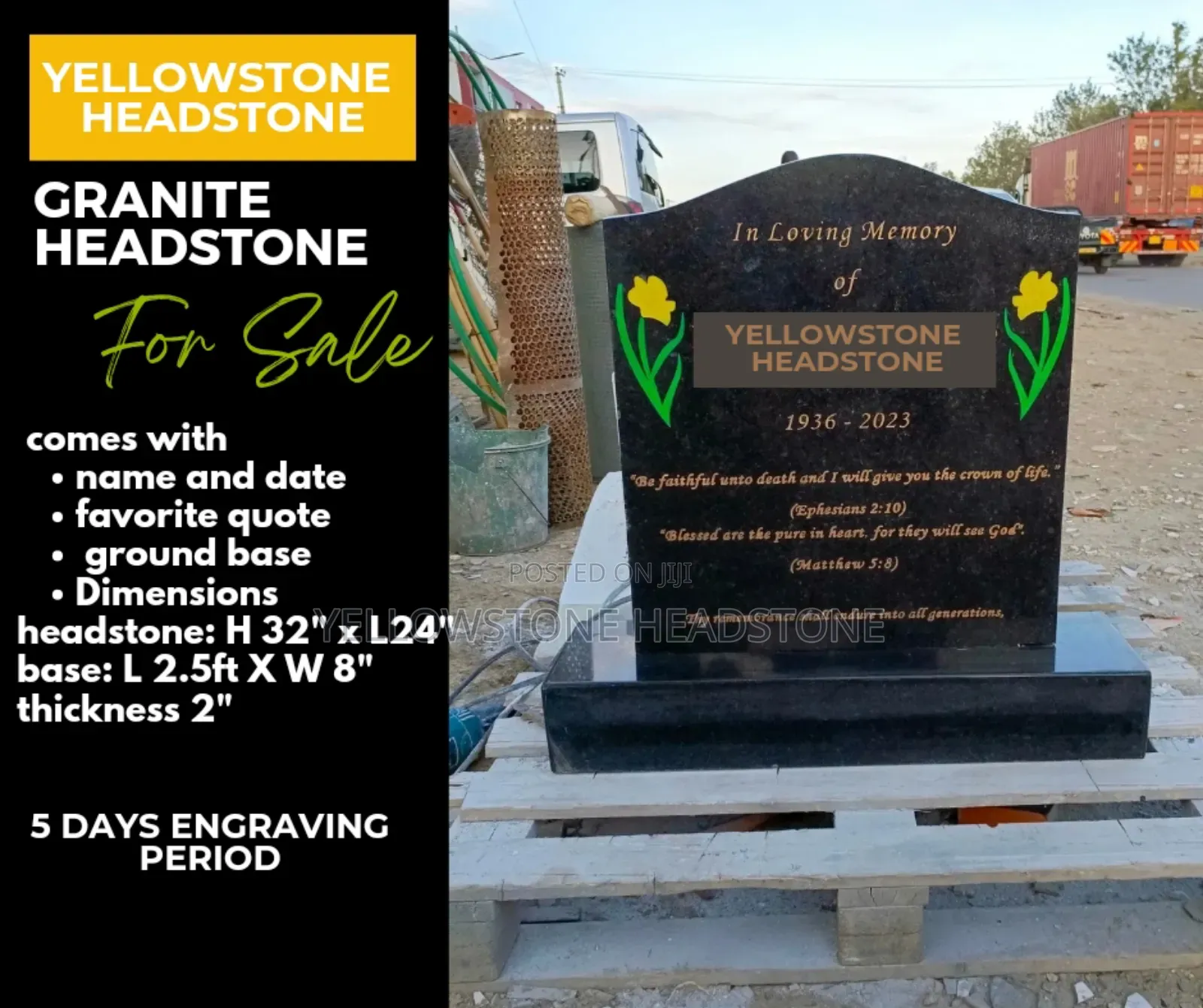 Special Customized Grave Tombstone Granite Headstone