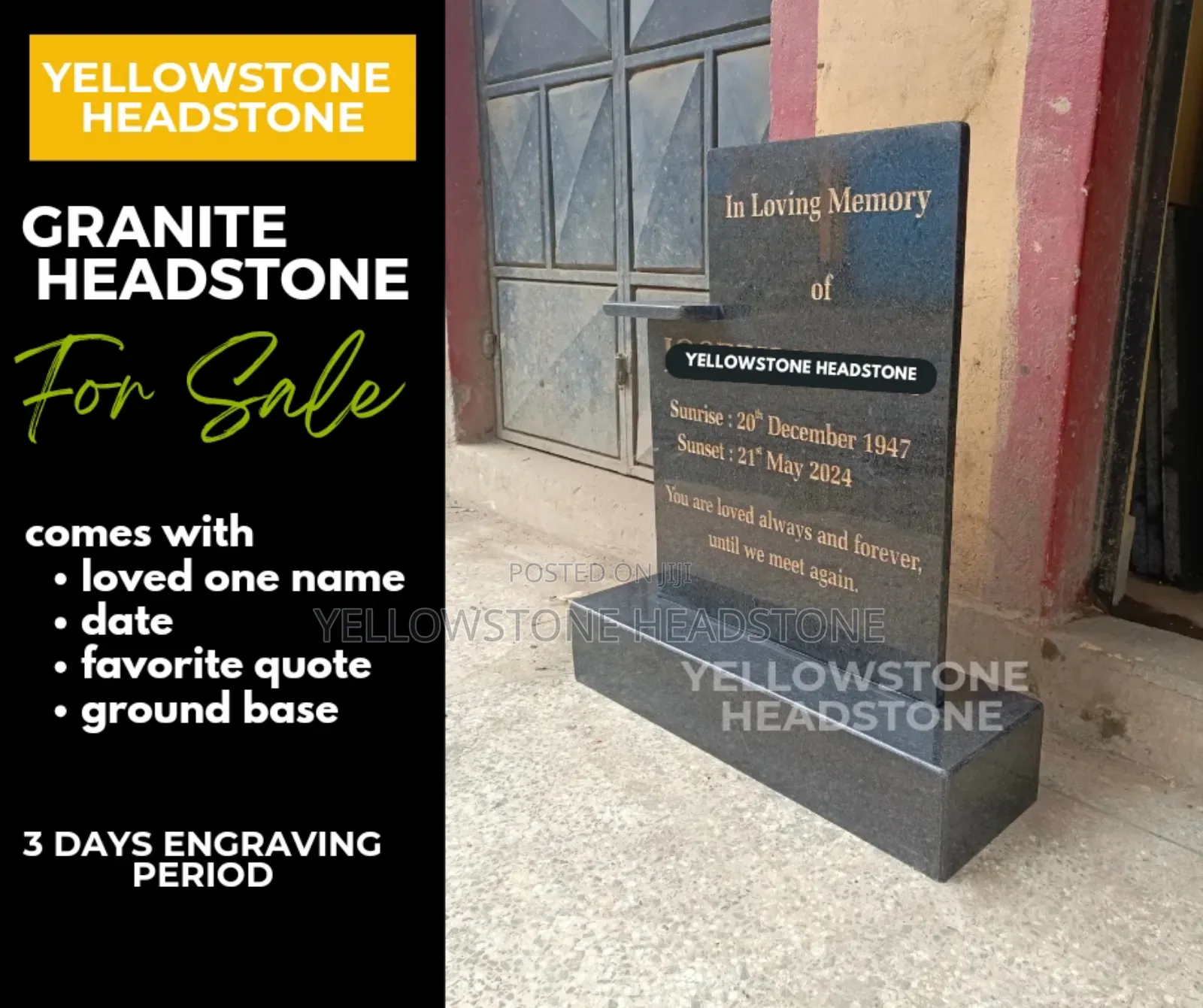 Special Customized Grave Tombstone Granite Headstone
