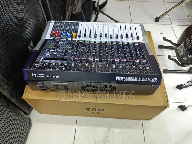 Powered Mixer 12 Chanels Pro Mixer, - thumbnail 2