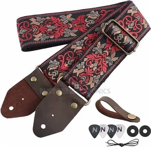 Guitar Strap,Jacquard Embroidery Cotton Guitar Straps
