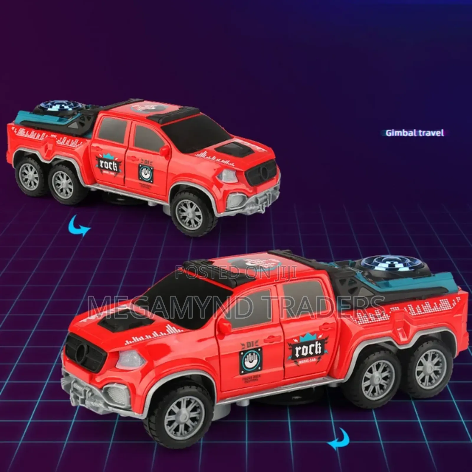 Toy Car/Deformation Rotating Pickup Toy/Kids Gift
