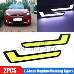 Brand New 12v L Shaped Daytime Bumper Running Lights
