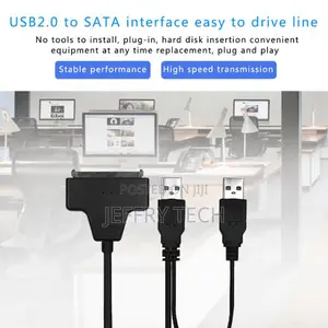 USB 2.0 to 2.5" SATA 22P Hard Drive HDD Adapter Cable Conve