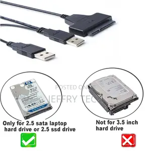 USB 2.0 to 2.5" SATA 22P Hard Drive HDD Adapter Cable Conve