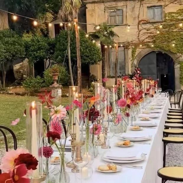 Glass Cylinder Modern Creative Clear Glass Vase : 50 Cm - thumbnail 3