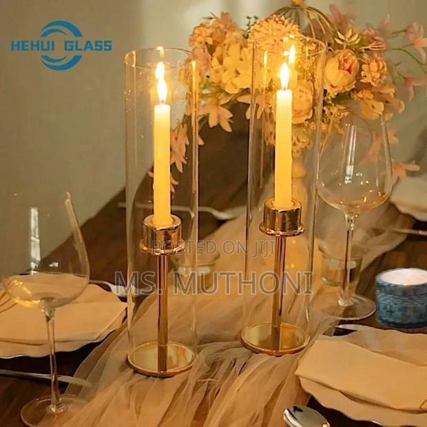 Glass Cylinder Modern Creative Clear Glass Vase : 50 Cm - thumbnail 4