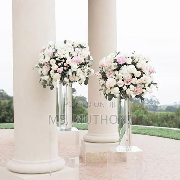 Glass Cylinder Modern Creative Clear Glass Vase : 50 Cm - thumbnail 5