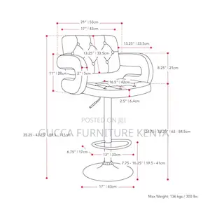 Height Adjustable Barstool