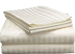 Off-White Stripped Bedsheet