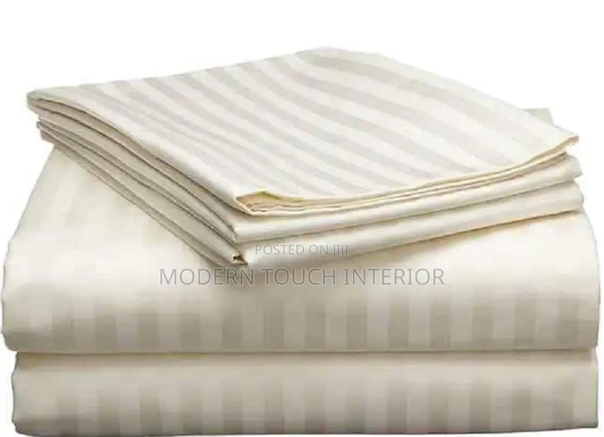 Off-White Stripped Bedsheet