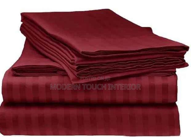 Maroon Stripped Bedsheet