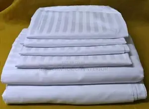 Quality White Stripped Bedsheets
