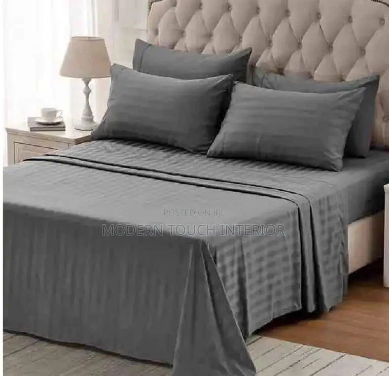 New Stripped Grey Bedsheets