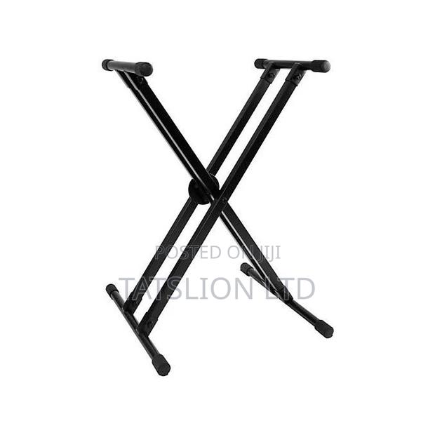 Keyboard Stand Double Metallic Piano With Enlargement