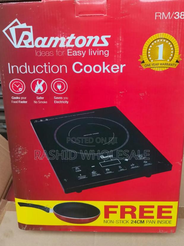 Ramptons Induction Cooker Free Pan - main view