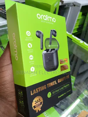 Original Earbuds.50 Hours Play Time Oraimo Earbuds.