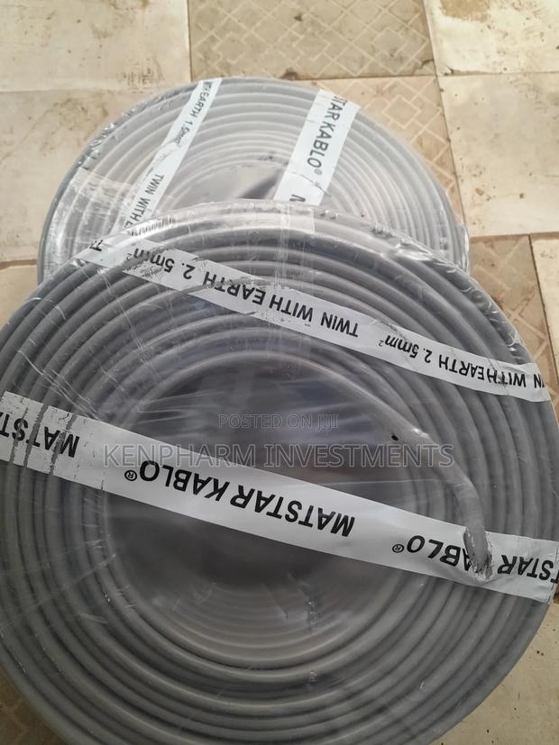 2.5mm Twin With Earth 3 Core Electric Wiring Cable Matsta