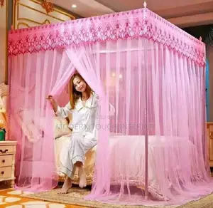 Pink 4 Stand Mosquito Net