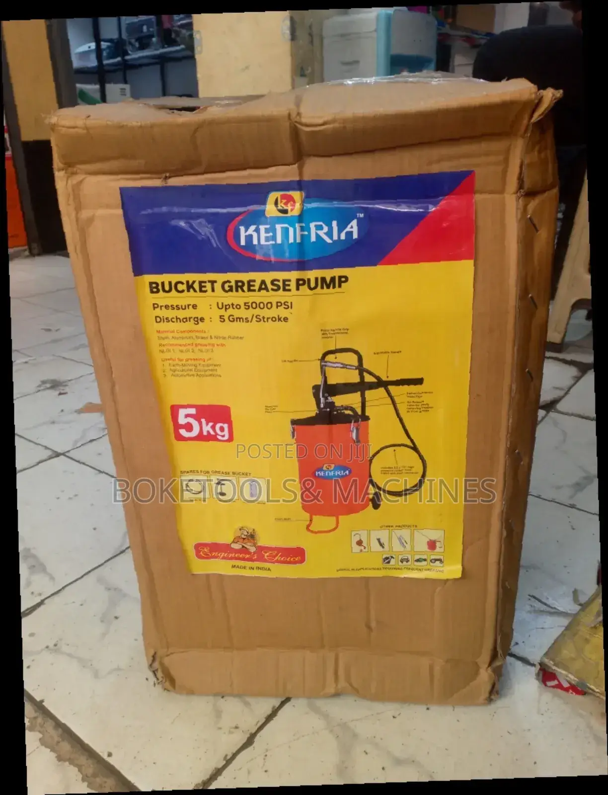 5kg Wheeled Grease Bucket
