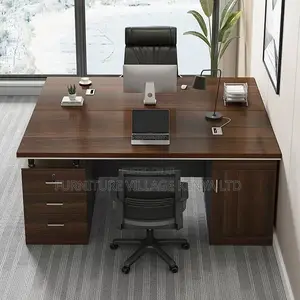 Office Table, Work Desk Side Storage Locking Drawer CPU