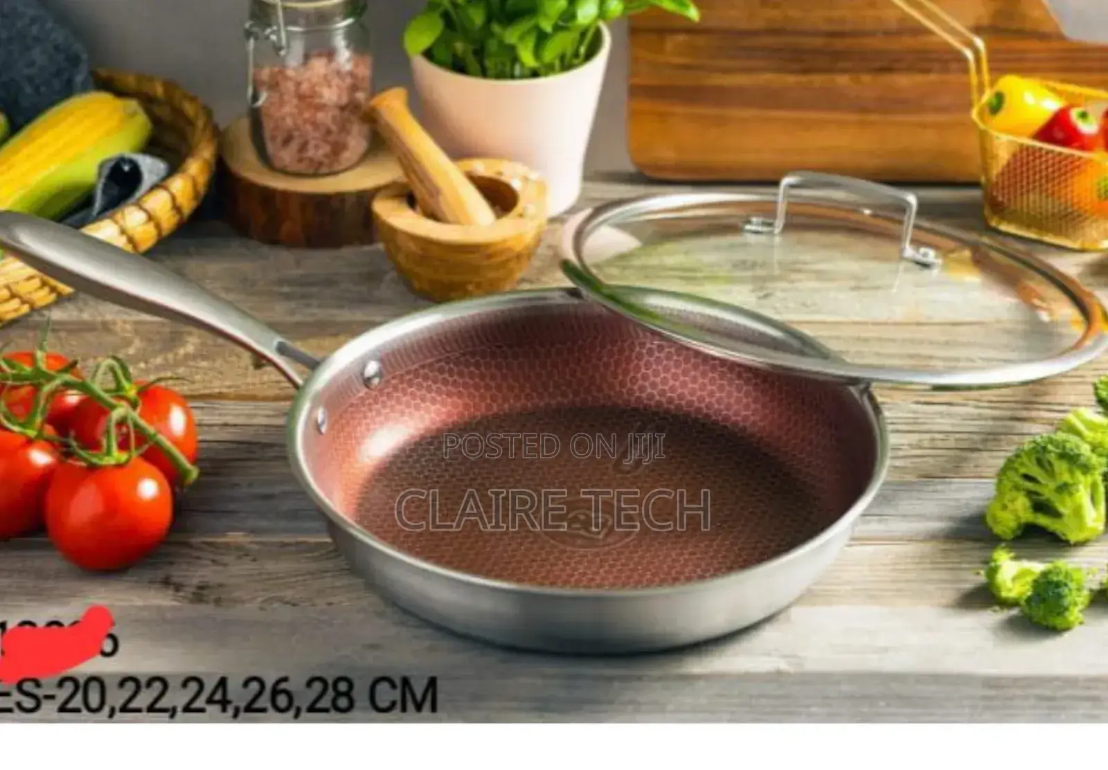 Edenberg 26 Cm Frying Pan With Lid - Stainless Steel Materia