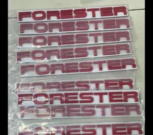 Red FORESTER Lettering Boot Badge - thumbnail 2