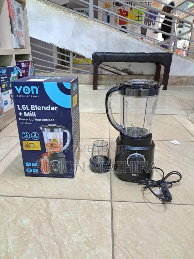 Von 2 in 1 Blender With Mill - main view