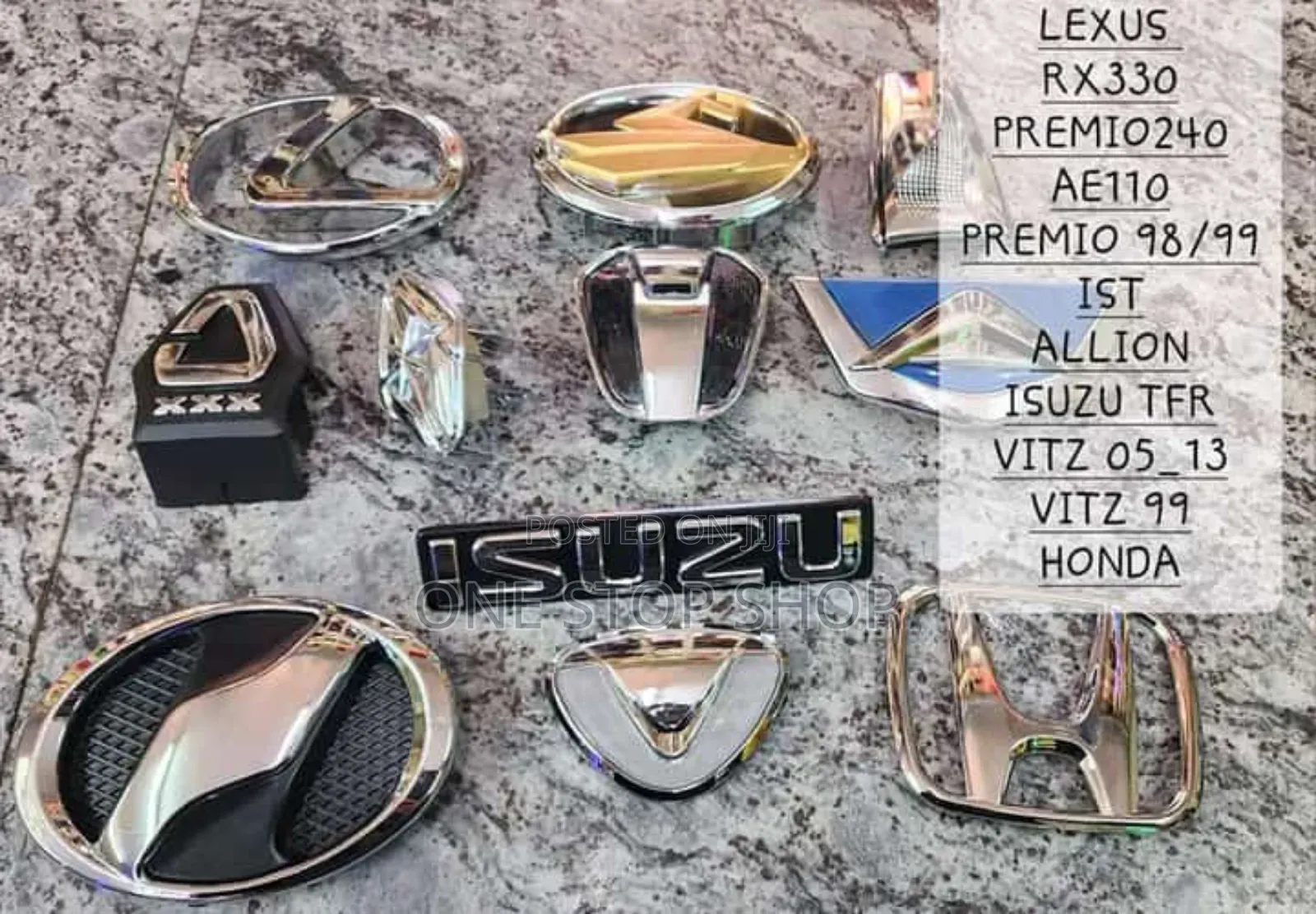 Different Car Models Grill Replacement Logos