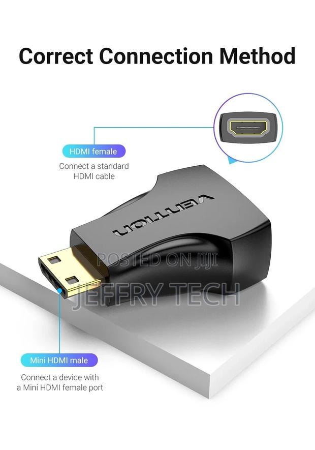 Vention Mini HDMI Male to HDMI Female Adapter Black, AISBO