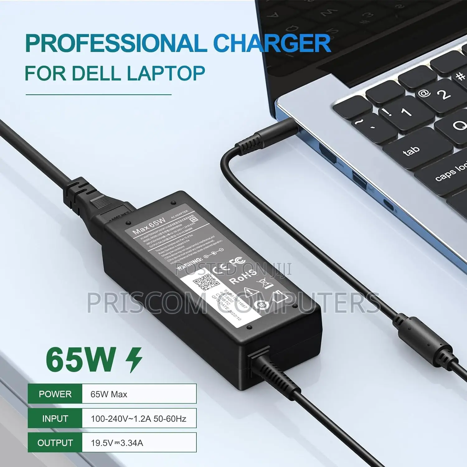 Dell Inspiron Laptop Charger 65W 45W, Dell Small Pin Charger