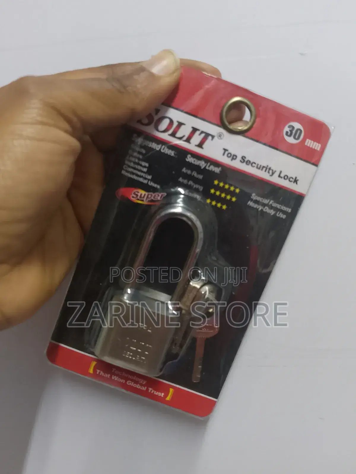 Long Neck 30mm Solit Top Security Padlock Anti-Rust Lock