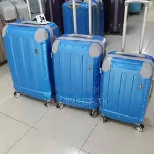 Blue 3 in 1 Fibre Luxurious Traveling Suitcase Bags