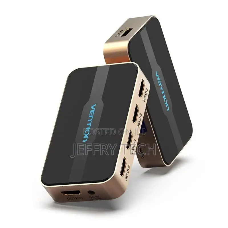 5 in 1 Out HDMI Switcher With Remote for Laptop PS3/4