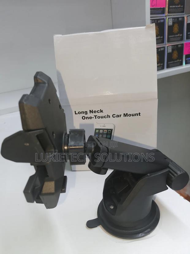 Long Neck Car Phone Holder.One Touch Mount - main view