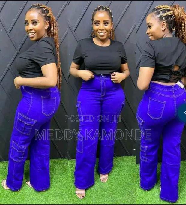 Classy Side Pocket Cargo Pants/Mom Jeans - main view