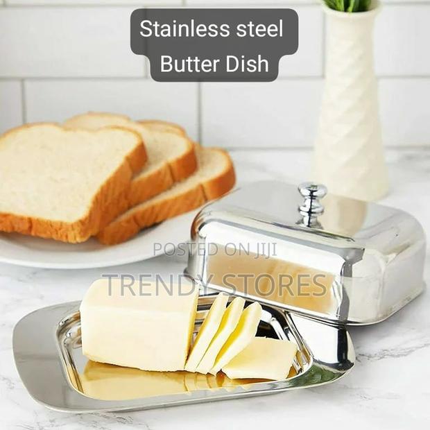 Stainless Steel Butter Dish - main view
