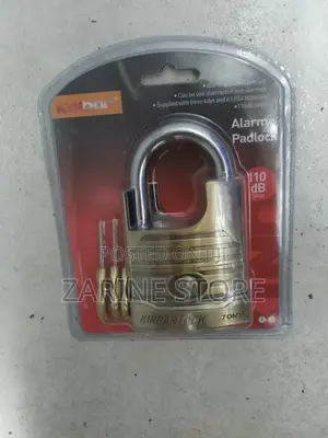 70mm Kinbar Alarm Lock, 3 Keys 110db Siren
