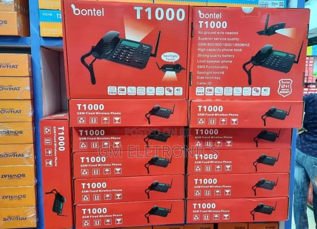 Black GSM Dual Sim Landline Phone(Bontel) - thumbnail 2