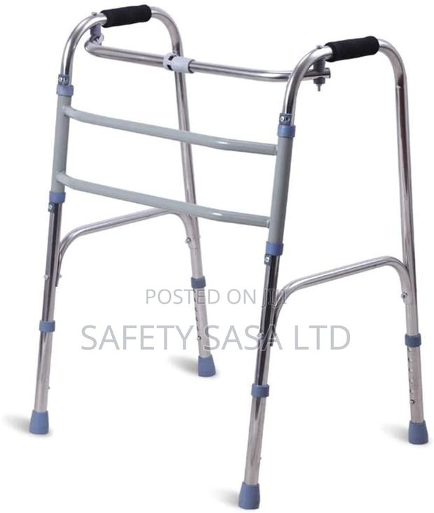 Walker Frame Without Wheels, Height Adjustable and Foldable - main view