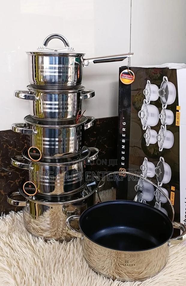 12pcs Edenberg Stainless Sufurias/Cookware - main view