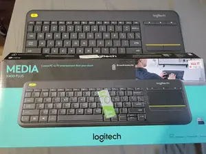 Logitech Plus Wireless Keyboard With Touchpad - Black`
